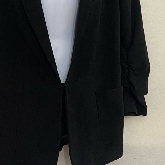 CC-50 Tahari Black Long Sleeve Lined Blazer‎ Suit Jacket Size L - Picture 3 of 16